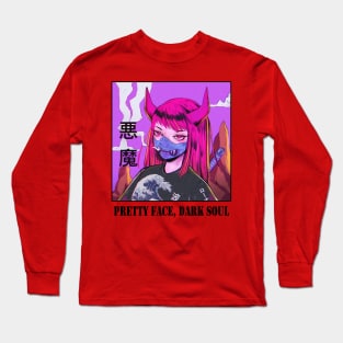 Pretty Face, Dark Soul || V2 Long Sleeve T-Shirt